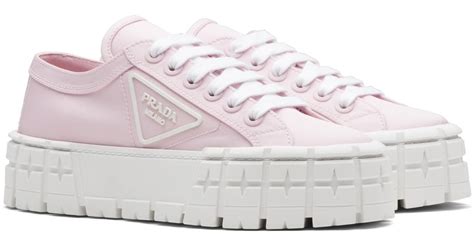 prada sneakers rosa|Prada gabardine sneakers pink.